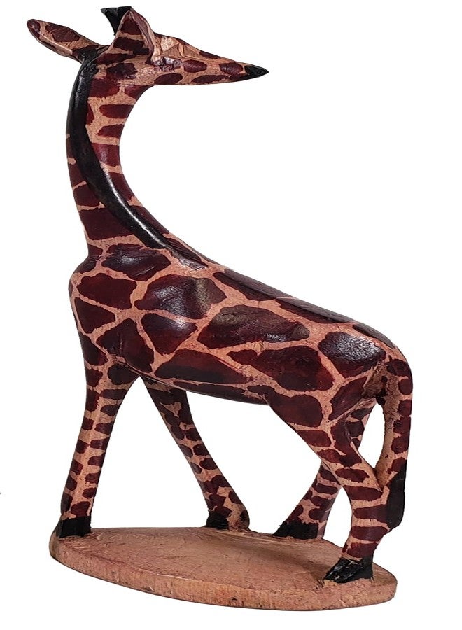Stoneage Arts African Wood Tall Hand-Crafted Giraffe Statues Striking Designs and Sizes. Nature's Graceful Beauty Engulfs Safari Home Décor All Occassions. (Giraffe Pattern, 12 Inch) - Image 5